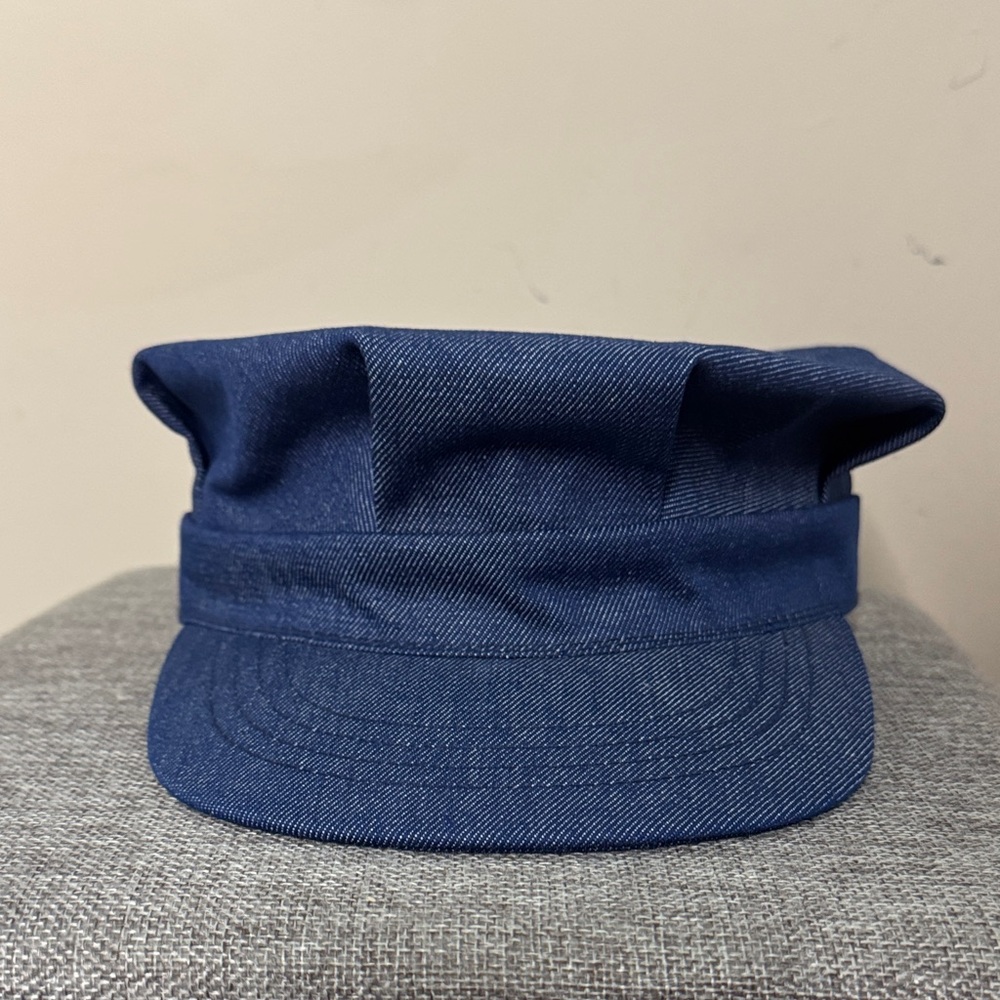 Broner Denim Breton Hat Dark Blue Made in USA Unisex Quirky Streetwear Unique